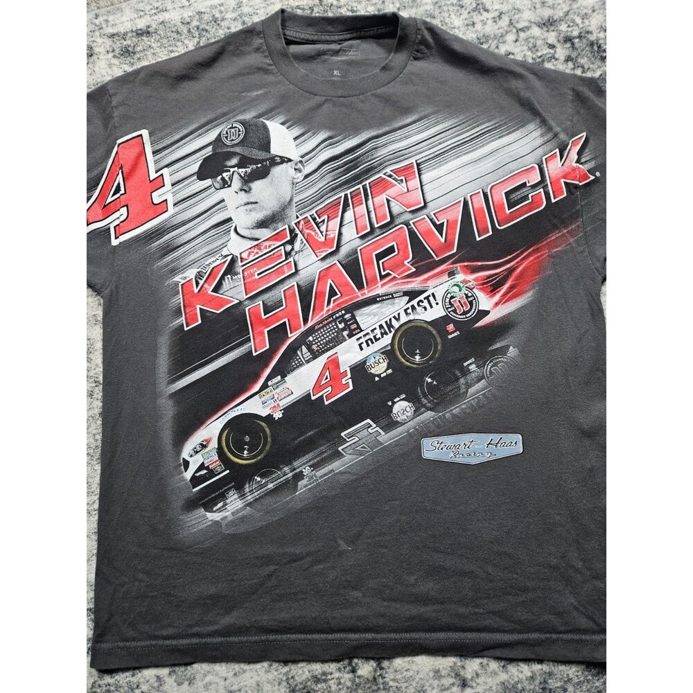 Kevin Harvick Shirt Mens XL Jimmy John's AOP Double Sided NASCAR Racing #4 Ford